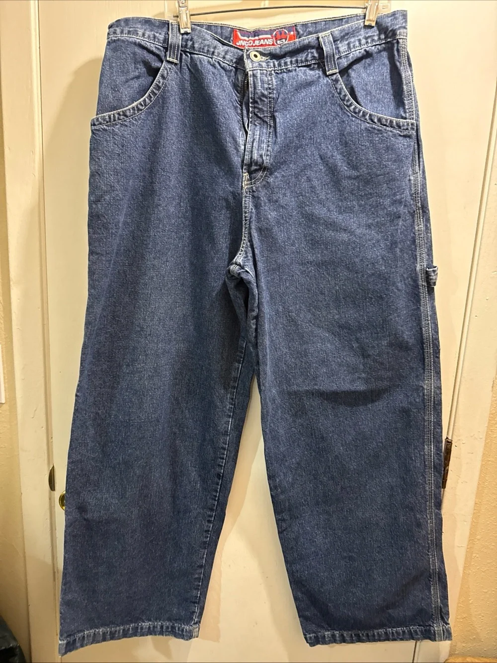 JNCO Vtg Unisex Relaxed Wide-Leg Denim Jeans in Blue 38x32